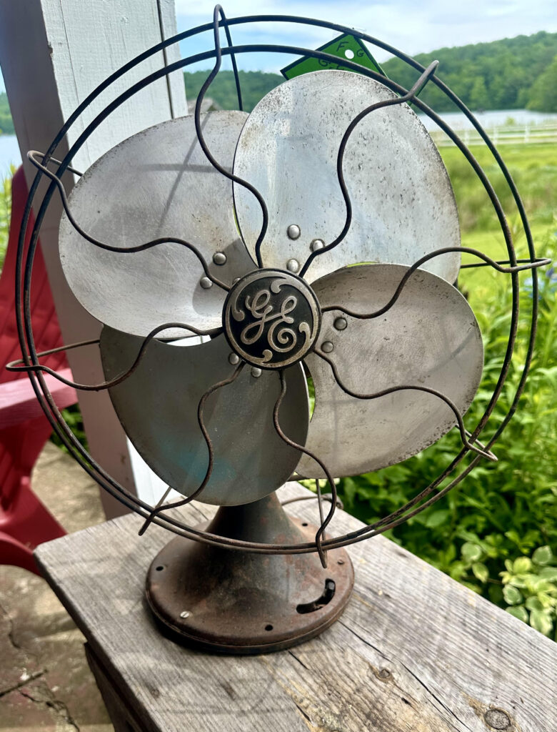 GE General Electric Mid Century Modern Table Top Fan